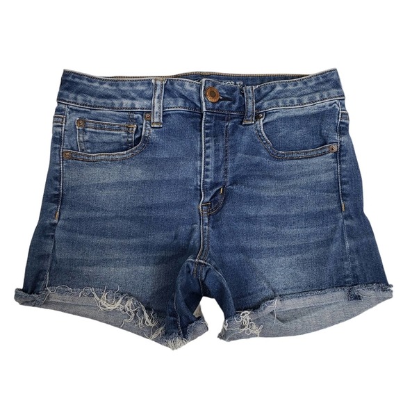 American Eagle Outfitters Pants - American Eagle Hi-Rise Shortie Denim Jean Shorts Womens 8